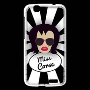 Coque Huawei Ascend G7 Miss Corse Brune