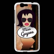 Coque Huawei Ascend G7 Miss Guyane Brune