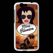 Coque Huawei Ascend G7 Miss Réunion Brune