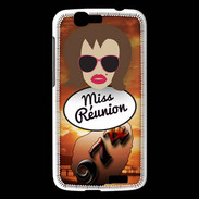 Coque Huawei Ascend G7 Miss Réunion Chatain