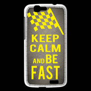 Coque Huawei Ascend G7 Keep Calm and Be Fast Gris