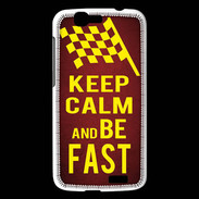 Coque Huawei Ascend G7 Keep Calm and Be Fast Rouge