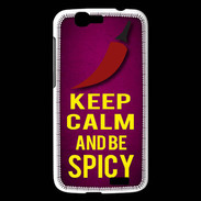 Coque Huawei Ascend G7 Keep Calm and Be Spicy Rose