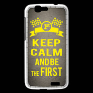 Coque Huawei Ascend G7 Keep Calm and Be the First Gris