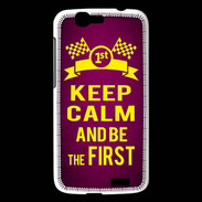 Coque Huawei Ascend G7 Keep Calm and Be the First Rose