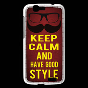 Coque Huawei Ascend G7 Keep Calm and Have a good Style Rouge