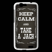 Coque Huawei Ascend G7 Keep Calm and Take Jack Gris