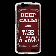 Coque Huawei Ascend G7 Keep Calm and Take Jack Rouge