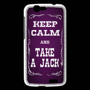 Coque Huawei Ascend G7 Keep Calm and Take Jack Violet