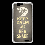 Coque Huawei Ascend G7 Keep Calm and Be a Snake Gris