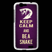 Coque Huawei Ascend G7 Keep Calm and Be a Snake Violet