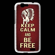 Coque Huawei Ascend G7 Keep Calm and Be Free Rouge