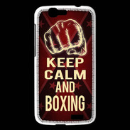 Coque Huawei Ascend G7 Keep Calm and Boxing Rouge