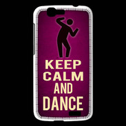 Coque Huawei Ascend G7 Keep Calm and Dance Rose