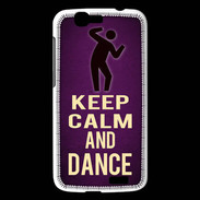 Coque Huawei Ascend G7 Keep Calm and Dance Violet
