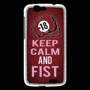 Coque Huawei Ascend G7 Keep Calm and Fist Rouge
