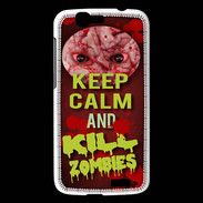 Coque Huawei Ascend G7 Keep Calm and Kill Zombies Rouge