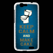 Coque Huawei Ascend G7 Keep Calm and Make cake Bleu