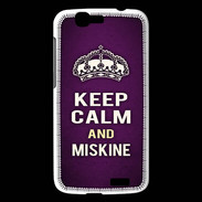 Coque Huawei Ascend G7 Keep Calm and Miskine Violet