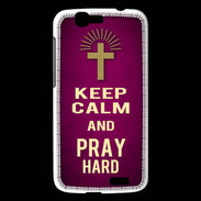 Coque Huawei Ascend G7 Keep Calm and Pray Christian Rose
