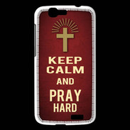 Coque Huawei Ascend G7 Keep Calm and Pray Christian Rouge