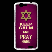 Coque Huawei Ascend G7 Keep Calm and Pray jewish Rose