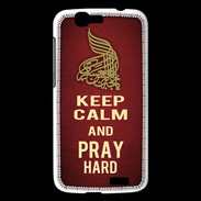 Coque Huawei Ascend G7 Keep Calm and Pray Muslim Rouge