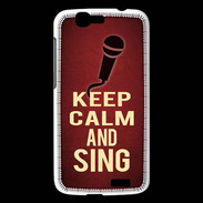 Coque Huawei Ascend G7 Keep Calm and Sing Rouge