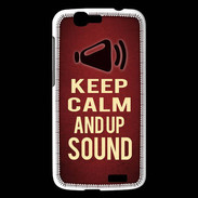 Coque Huawei Ascend G7 Keep Calm and Up Sound Rouge