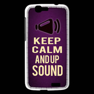 Coque Huawei Ascend G7 Keep Calm and Up Sound Violet
