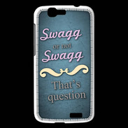 Coque Huawei Ascend G7 Swag or Not bleu ZG