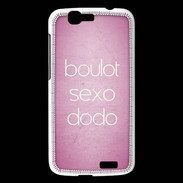 Coque Huawei Ascend G7 Boulot Sexo Dodo Rose ZG