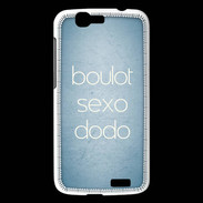 Coque Huawei Ascend G7 Boulot Sexo Dodo Bleu ZG