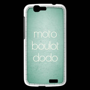 Coque Huawei Ascend G7 Moto Boulot Dodo Vert ZG