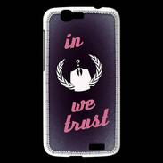 Coque Huawei Ascend G7 In anonymous We trust Rouge ZG