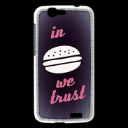 Coque Huawei Ascend G7 In Burger We trust Rouge ZG