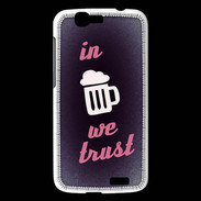 Coque Huawei Ascend G7 In Beer We trust Rouge ZG