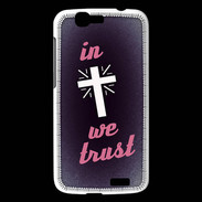 Coque Huawei Ascend G7 In Christ We trust Rouge ZG