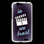Coque Huawei Ascend G7 In Ciné We trust Bleu ZG