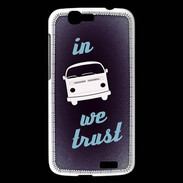 Coque Huawei Ascend G7 In Combi We trust Bleu ZG
