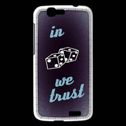 Coque Huawei Ascend G7 In Gamble We trust Bleu ZG