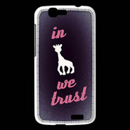 Coque Huawei Ascend G7 In Girafe We trust Rouge ZG