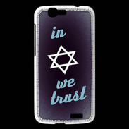Coque Huawei Ascend G7 In Judaïsme We trust Bleu ZG 