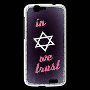 Coque Huawei Ascend G7 In Judaïsme We trust Rouge ZG 