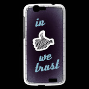 Coque Huawei Ascend G7 In Like We trust Bleu ZG