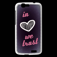 Coque Huawei Ascend G7 In Love We trust Rouge ZG