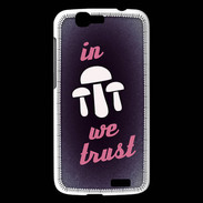 Coque Huawei Ascend G7 In Mushrooms We trust Rouge ZG