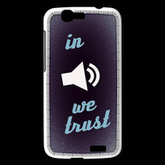 Coque Huawei Ascend G7 In Music We trust Bleu ZG