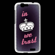 Coque Huawei Ascend G7 In Queen We trust Rouge ZG