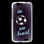 Coque Huawei Ascend G7 In Soccer We trust Bleu ZG